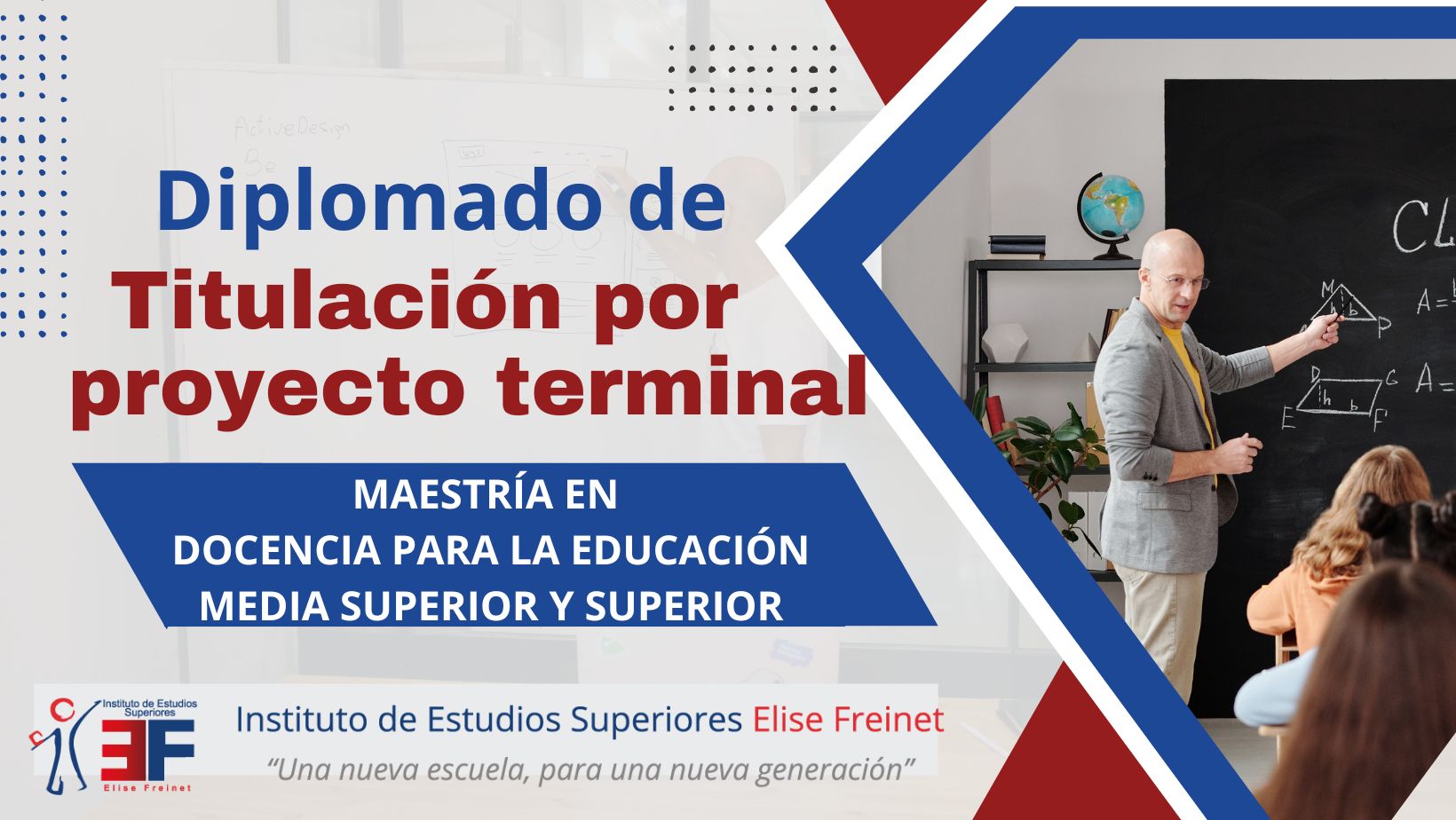 Diplomado de Titulación por Proyecto terminal. Maestría en Docencia para la Educación media superior y superior